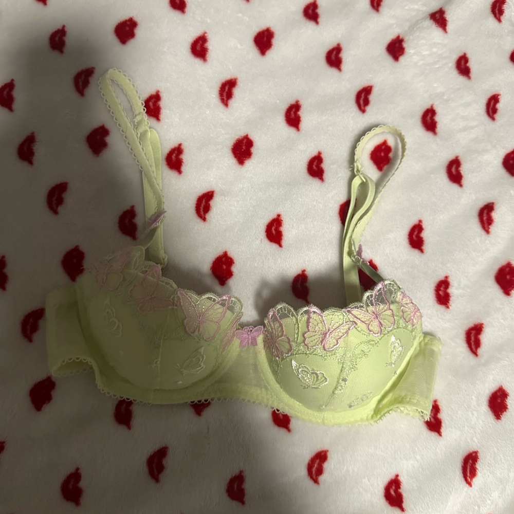 Victoria’s Secret lace bra with butterflies